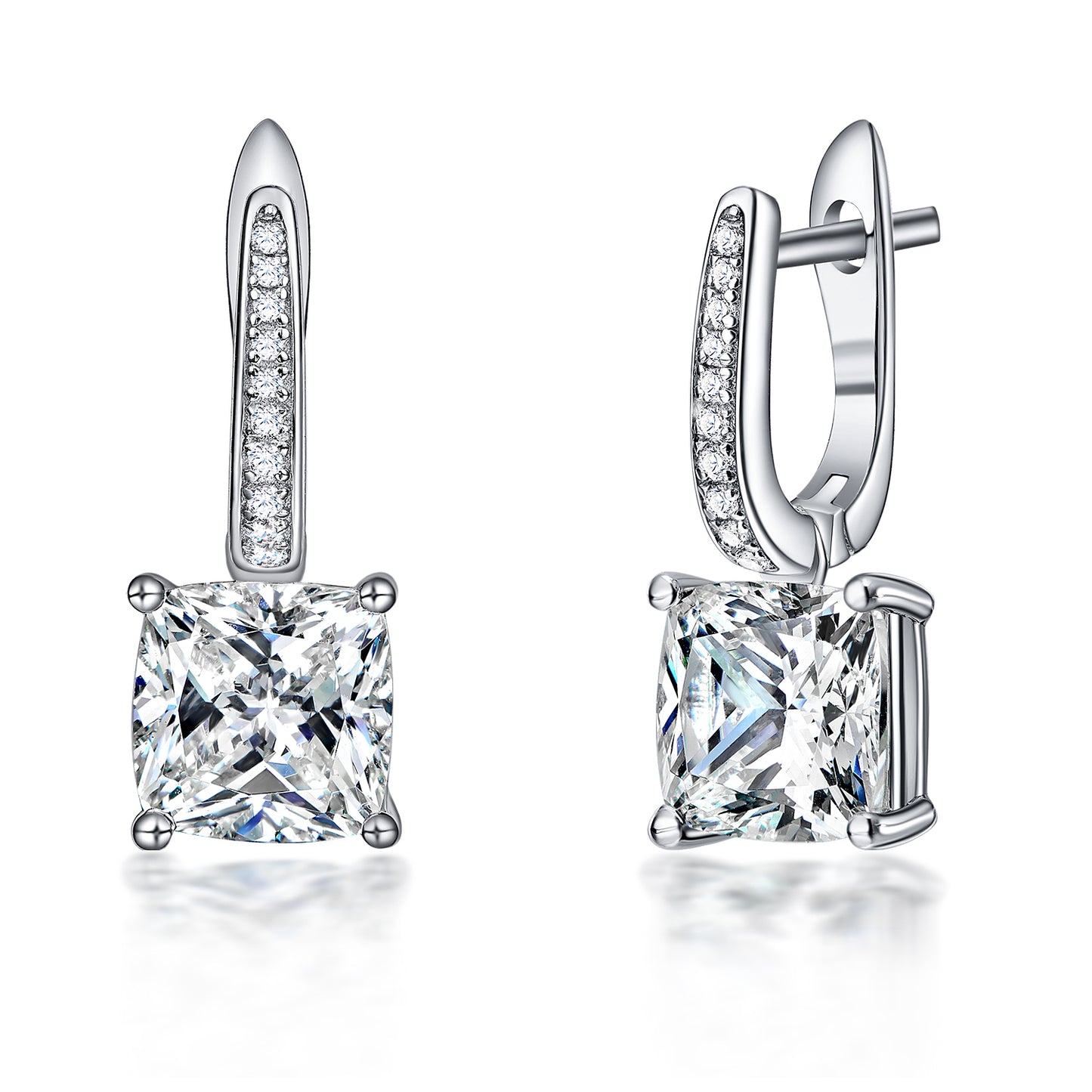 cushion cut earrings