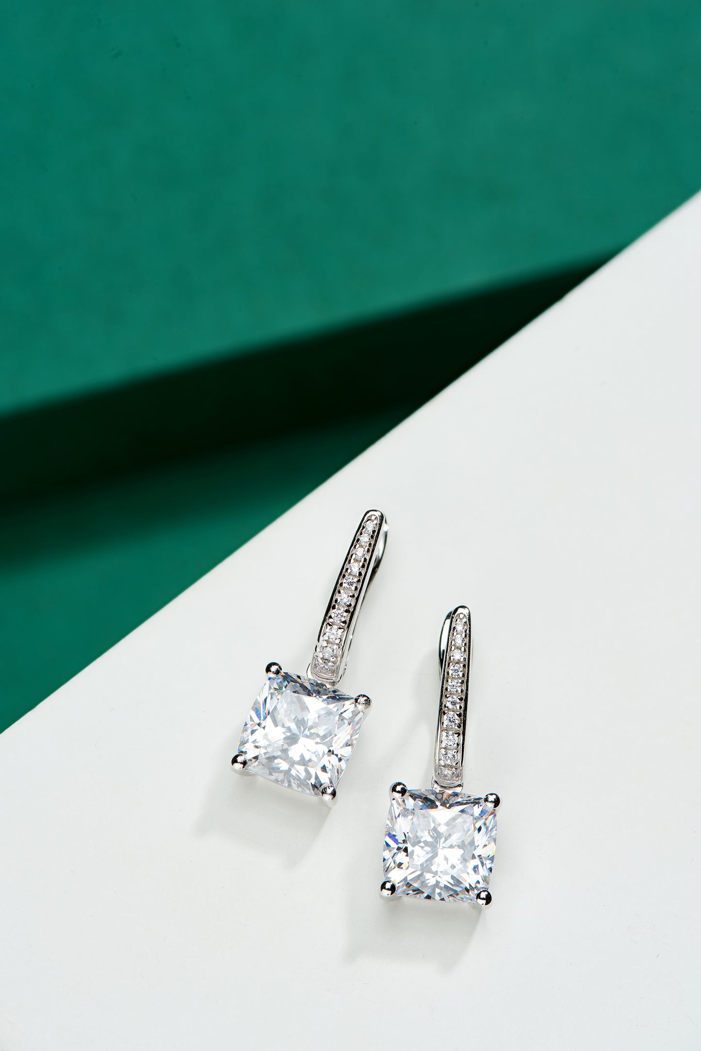 cushion cut earrings