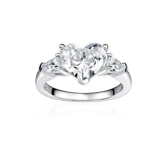 heart-shaped diamond ring