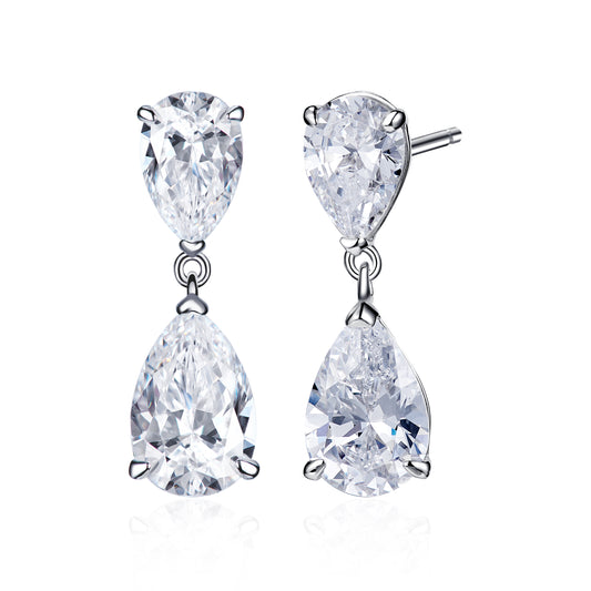 double water drop earrings