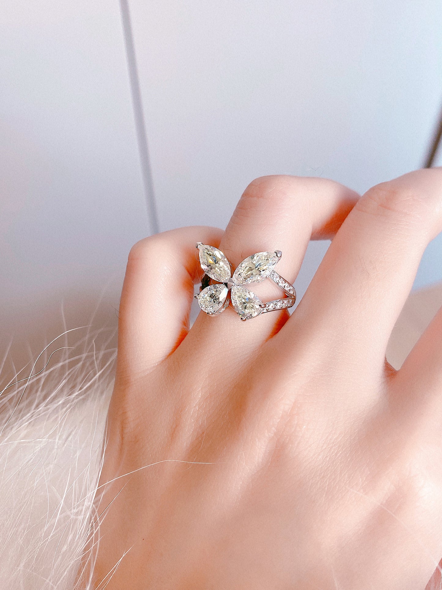 butterfly diamong ring