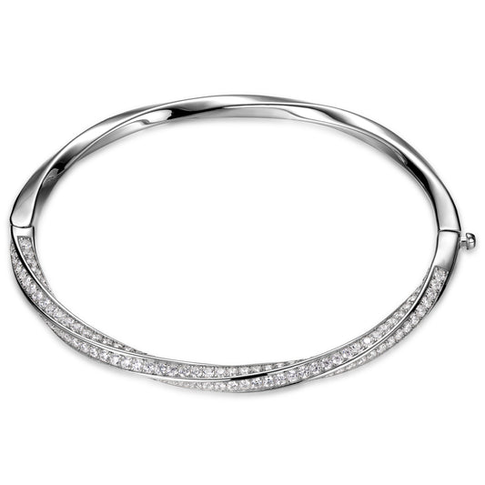 Spiral Pave Bracelet